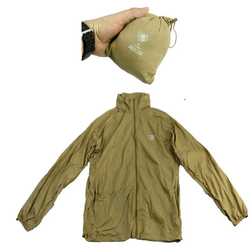 Outdoor Windbreaker Men Women Folding Portable Rainproof Windproof Sunscreen Clothes Quick Drying