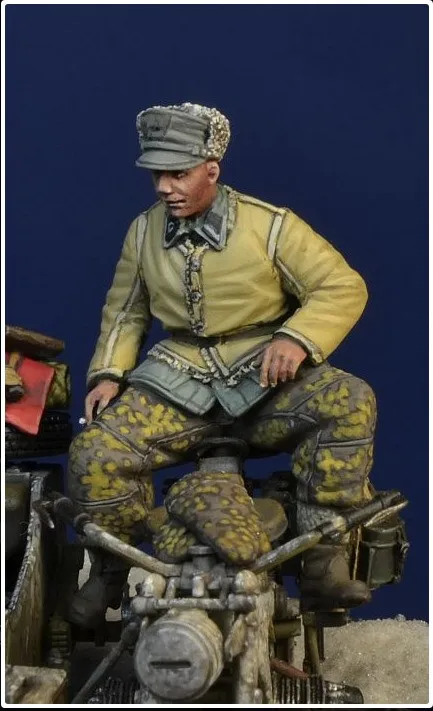 1/35 Resin-Modellfigur GK, es gibt kein Motorrad, kein Motorradzubehör, unmontierter und unbemalter Bausatz