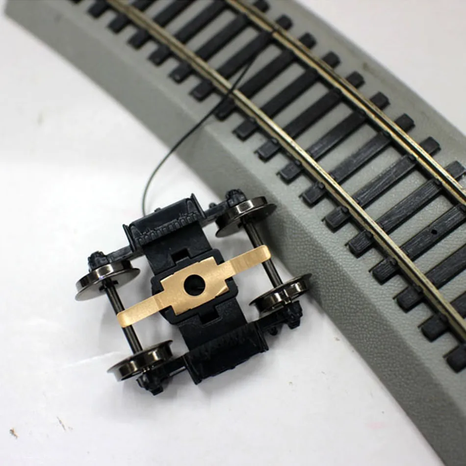 Ho Scale 1:87 Railway Train Bogie Railroad Car Accessories Metal&Plastic Railway Carriage Vehicles Include Conducting Plate1pc