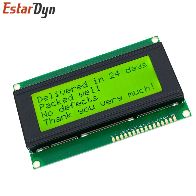 LCD2004 LCD Display Monitor 2004 20X4 5V Karakter Biru Lampu Latar Layar LCD2004 LED Biru/Kuning Hijau UNTUK Arduino LCD Display