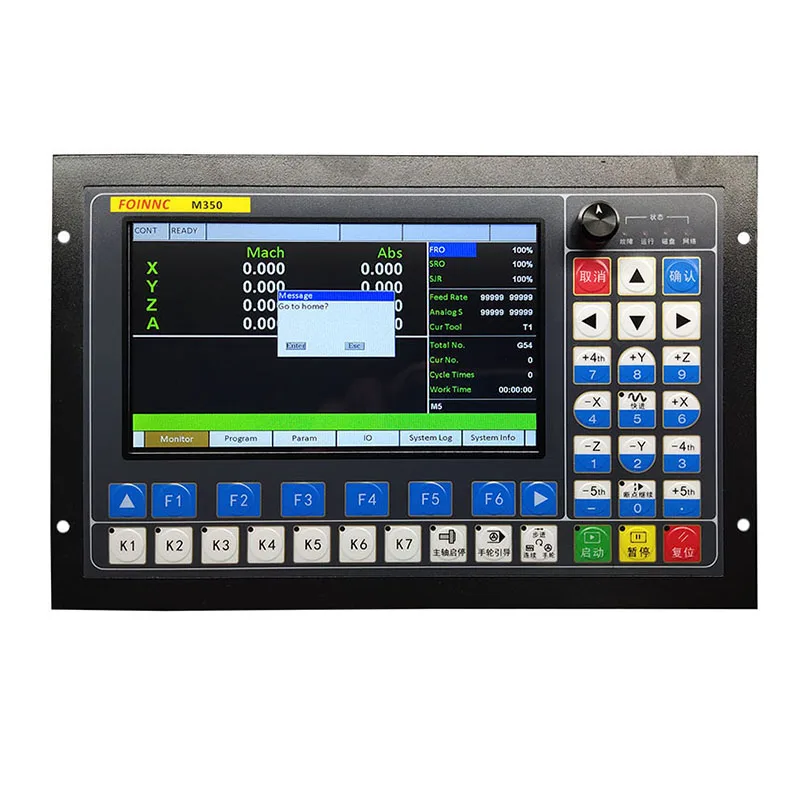 Imagem -05 - Eixo de Alta Precisão Cnc Máquina de Gravura Controlador de Movimento 1mhz G-código U-disco Tela Colorida de Polegadas Atc Multi-processo M350