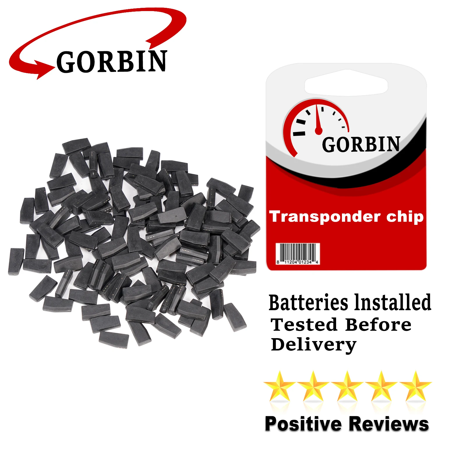 GORBIN Transponder 4D63 ID63 Chip 80Bit for Ford Mazda Transponder 4D83 ID83 Chip 80Bit Carbon Blank New Not Coded