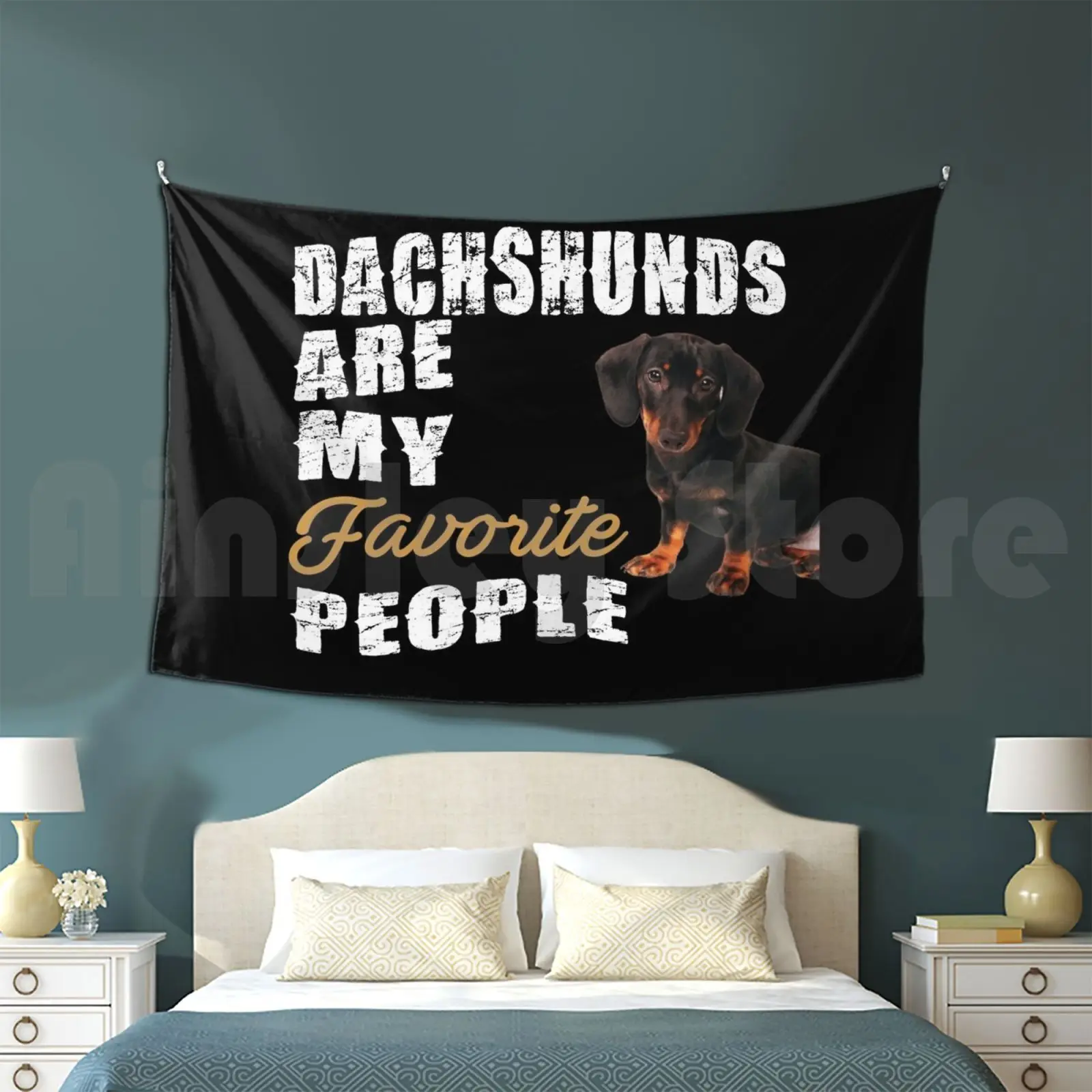 Dachshund Are My Favorite People Tapestry Background Wall Hanging Dachshund Dog Dogs Cute Pets Doxie Puppy Animals