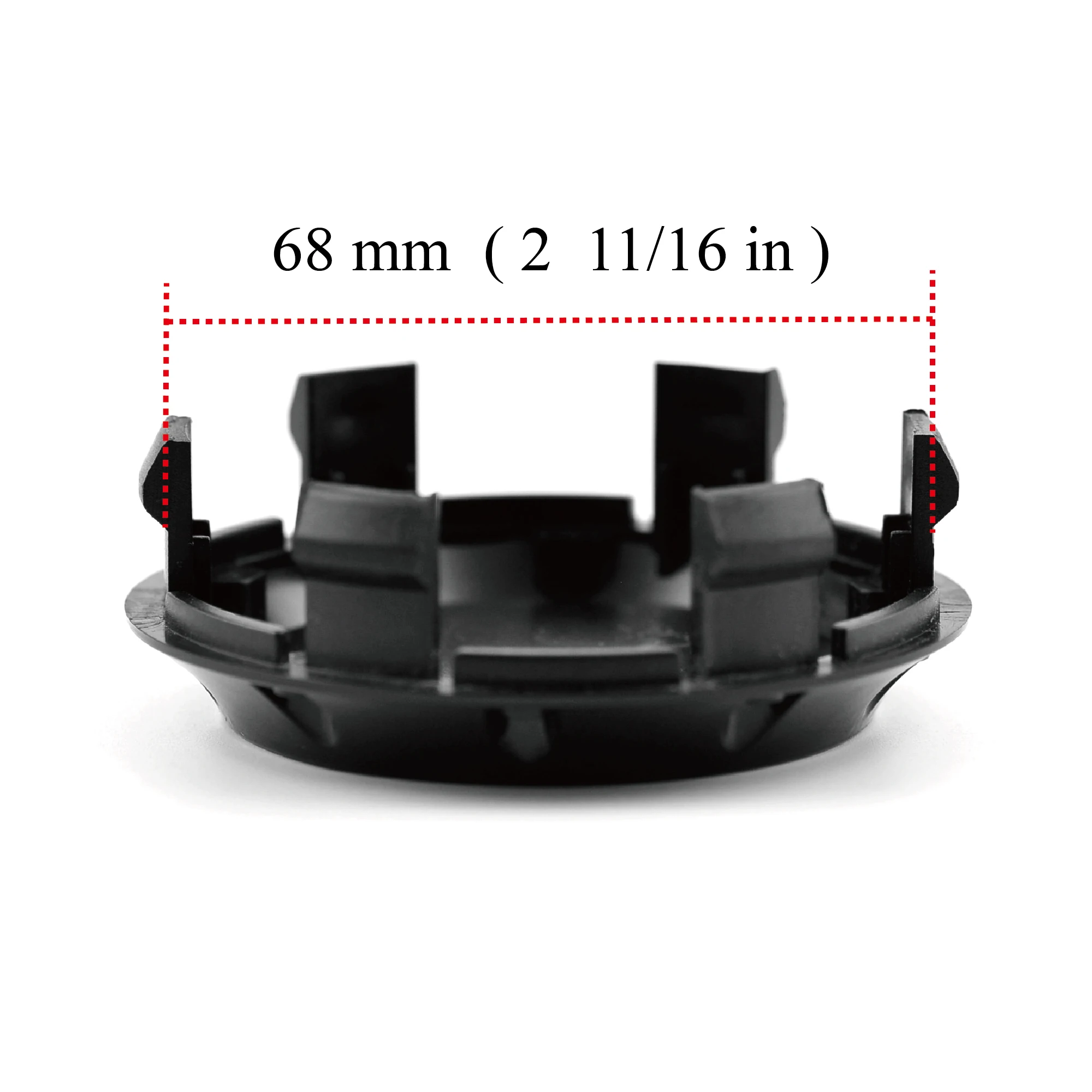 4pcs 75mm 68mm Wheel Hub Center Caps  For  M608 M242 #81310409 C200 E320 E200 GLC ML Rims Cover Car Accessroies Black Chrome