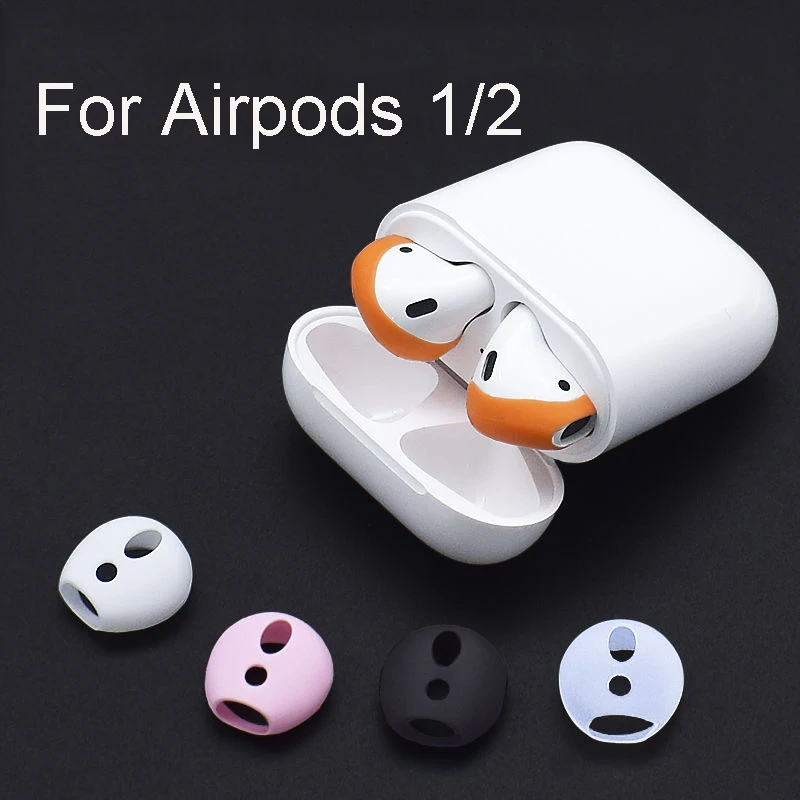 For Apple airpods 1 2 anti-lost silicone sleeve wireless Bluetooth headset case ultra-thin non-slip ear Covers caps