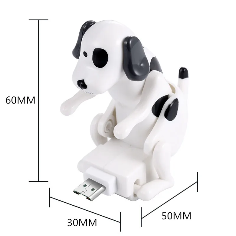 Funny Humping Dog Phones toys Spoof Mobile phone charging cable Transmission line Office entertainment toys Phone decoration