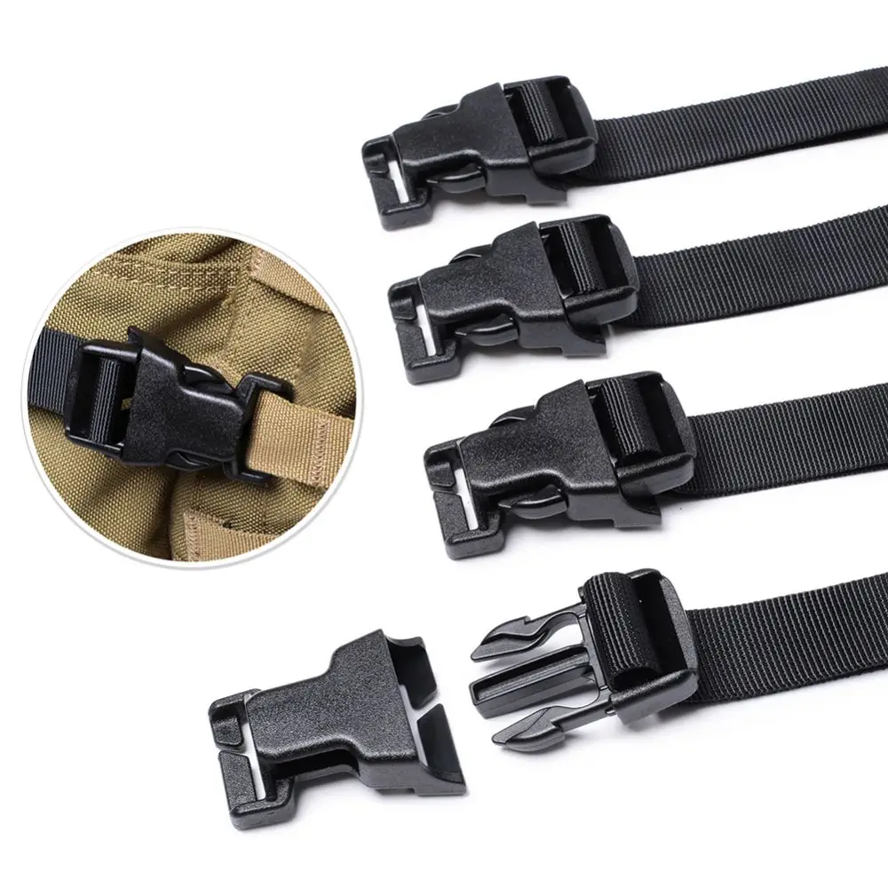 Tactical Chest Rig / Vest Adapter Kit Set MOLLE Strap with Buckle Clips