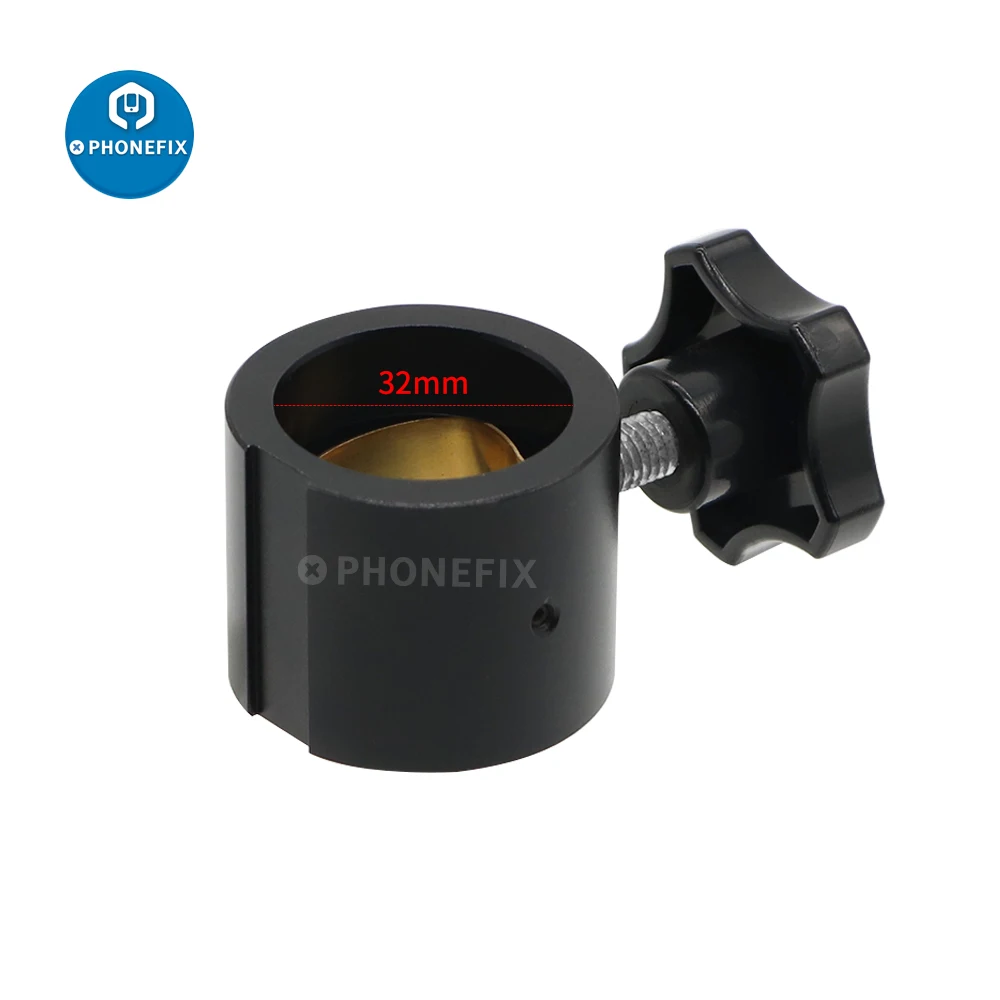 32mm indústria microscópio estéreo limite fix posição anel titular microscópio suporte coluna de metal coluna pilar barra adaptador com parafuso