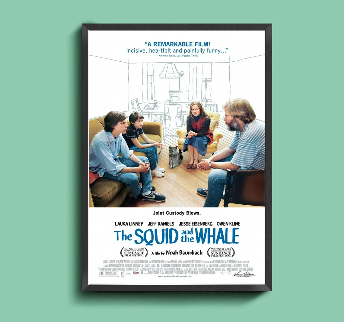 

The Squid and the Whale Movie Poster Home Wall Painting Decoration Classic Movie Canvas Poster (No Frame)