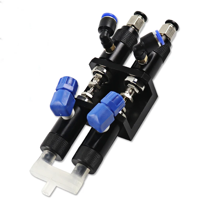 Two-liquid Back Suction Type Dispensing Valve Connected To Plastic Tee AB Pneumatic  Machine Accessories Thimble