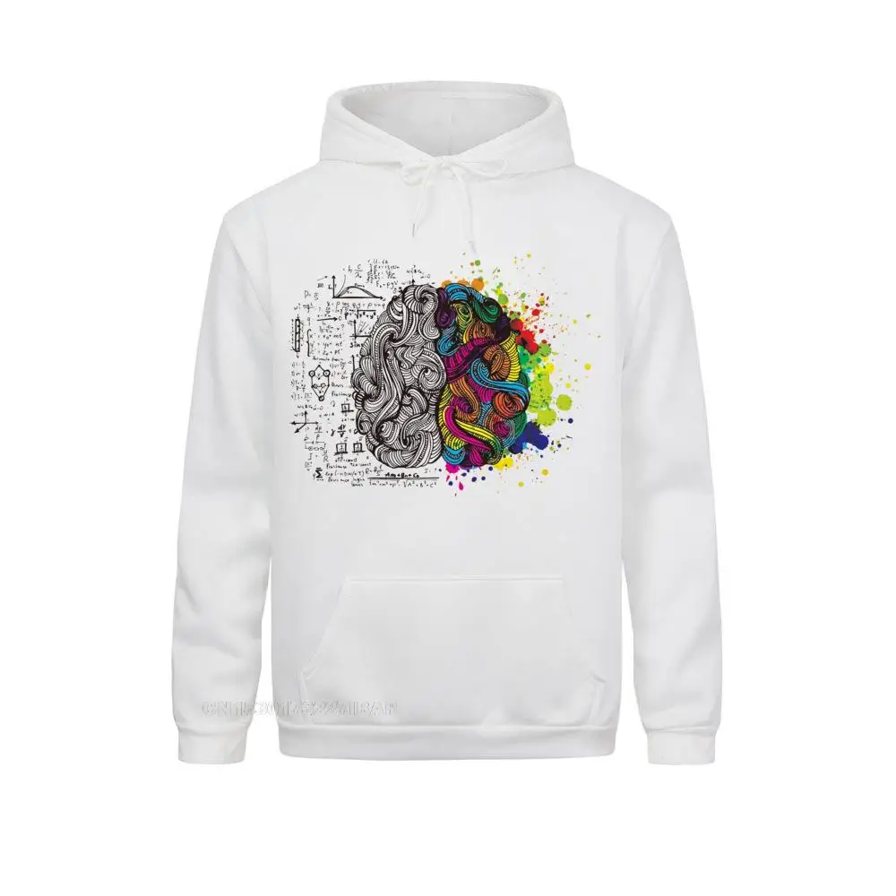 

Left Brain Right Brain Sarcastic Graphic Novelty Sportswear Men Science Biology Streetwear Math Physics Funny Tshirt Men Clothes