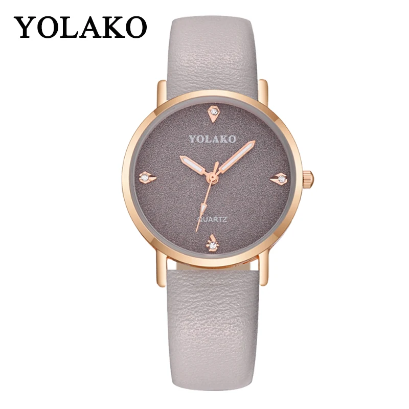 Top Nice High Quality Vogue Womens Ladies Simple Watches Geneva Faux Leather Analog Quartz Wrist Watch clock saat  watch