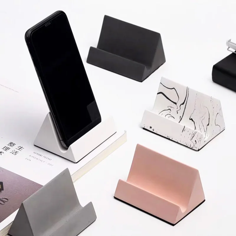 Forma silikonowa do betonowego uchwytu na telefon komórkowy, forma do cementu, forma silikonowa do DIY, forma do uchwytu z terrazzo i gipsu.