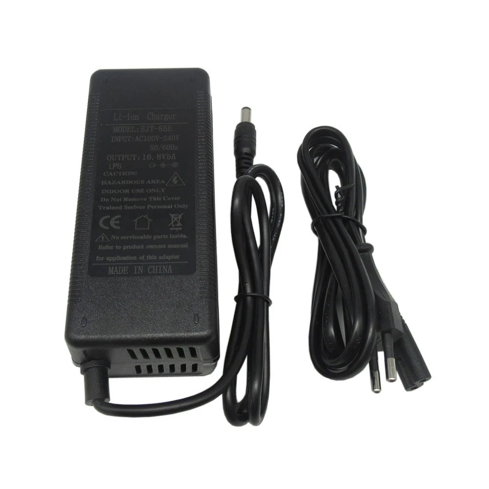 16.8V 5A Sạc Pin Lithium Cho 4S 14.4V 14.8V Li-ion Polymer 18650 Batterry Sạc Cổng DC EU Mỹ Anh Phích Cắm AU