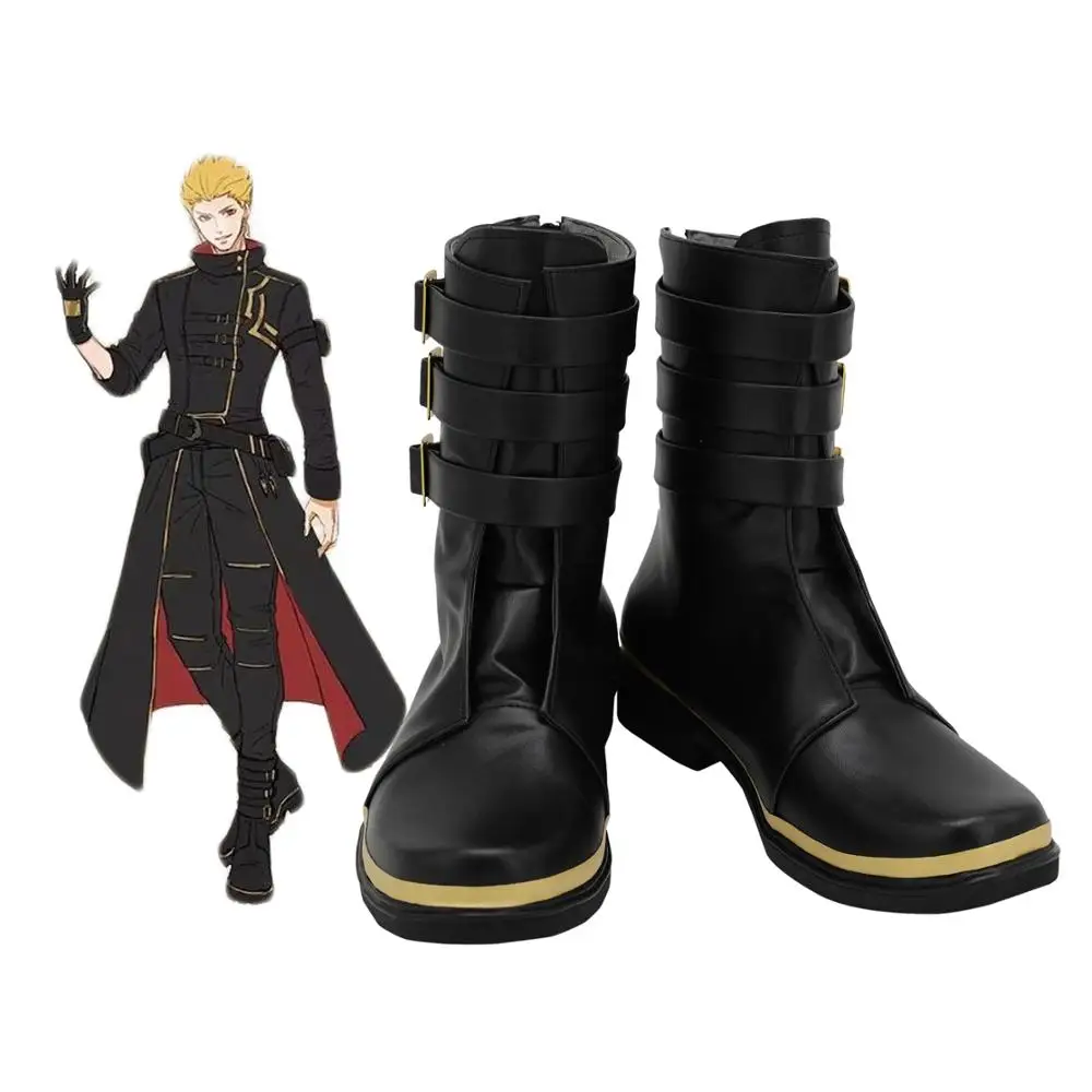 

FGO Gilgamesh Shoes Cosplay Fate Grand Order Gilgamesh Cosplay Boots Leather Shoes Custom Made Any Size