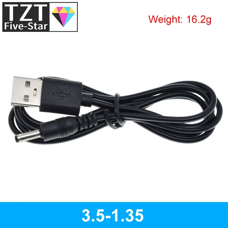TZT 1/3PCS 1M USB-Anschluss zu 2.0*0.6mm 2.5*0.7mm 3.5*1.35mm 4.0*1.7mm 5.5*2.1mm 5V DC-Stromkabel-Stecker – Detail 9