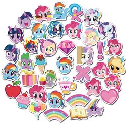 Pegatinas de Pony de dibujos animados para niños, bolsa de pegatinas bonitas, papelería tradicional para niños, taza para teléfono móvil, pegatinas impermeables, 40 piezas