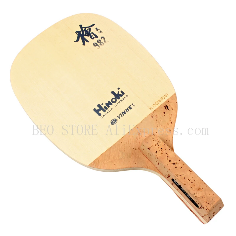 YINHE-Raquette de tennis de table JS Hinoki, raquette de ping-pong, lame de tennis japonaise, 1 pli, solide, 982