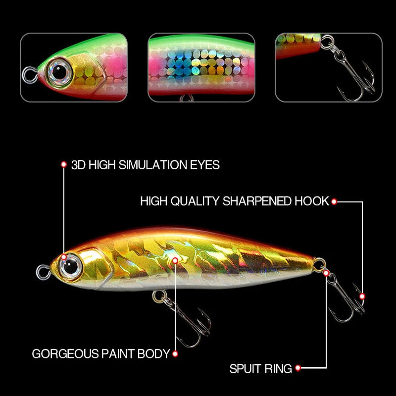 Рыболовная приманка, карандаш, вес 14 г, 70 мм, приманка, искусственные тонущие приманки, воблеры, рыболовные аксессуары для ловли карпа, рыбы, товары для рыбы Angeln