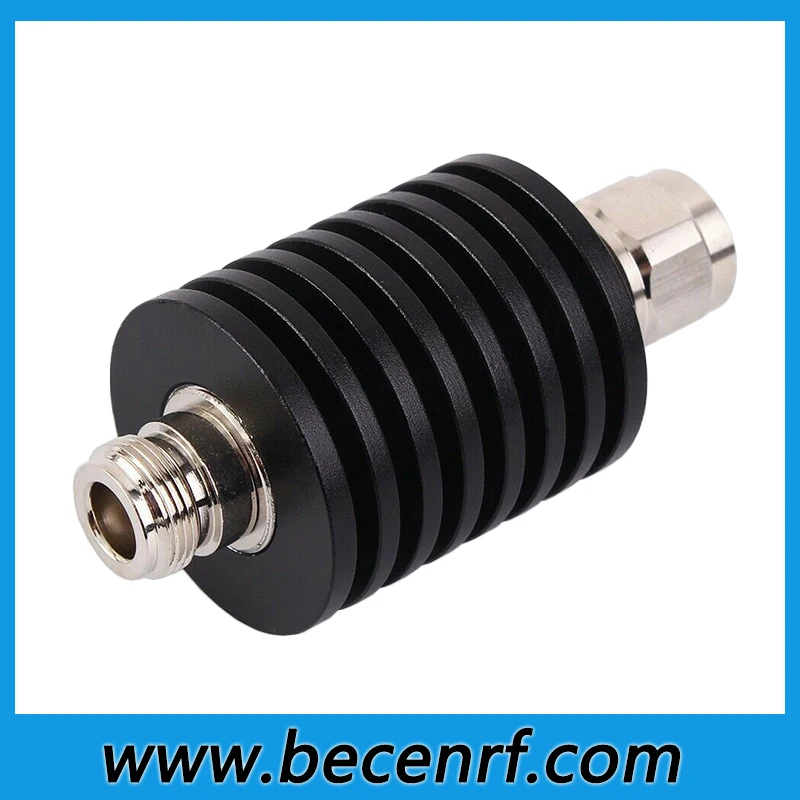 25W N-JK N female to male rf attenuator fixed attenuator DC-3GHZ/4GHZ 50ohm 1dB 2dB 3dB 10dB 20dB 30dB 40dB for lab