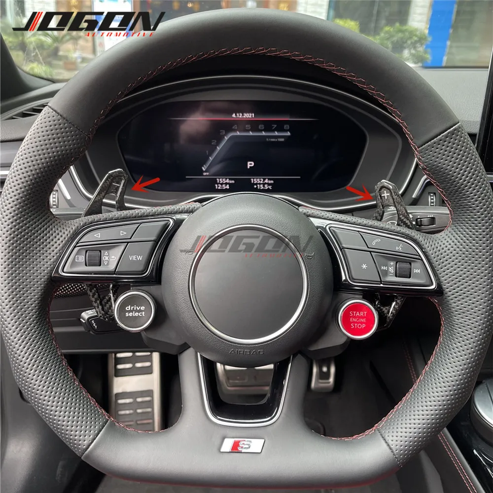 For AUDI Audi A3 S3 RS3 8Y Sport hatchback sedan 2021+ Urus-Style Carbon Replace Steering Wheel Paddle Shifter Car Accessories