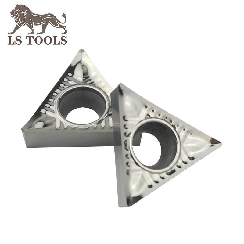 Lathe EXternal Turning Tools Triangle Carbide Inserts TCGT16T304 TCGT110204 TCGT090202 Turning Inserts for Wood Aluminum Plastic