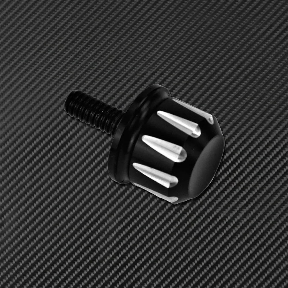 Motorcycle Black/Chrome Seat Bolt Tab Screw For Harley Touring Road King Street Glide Softail Dyna Sportster XL Street Bob 96-19