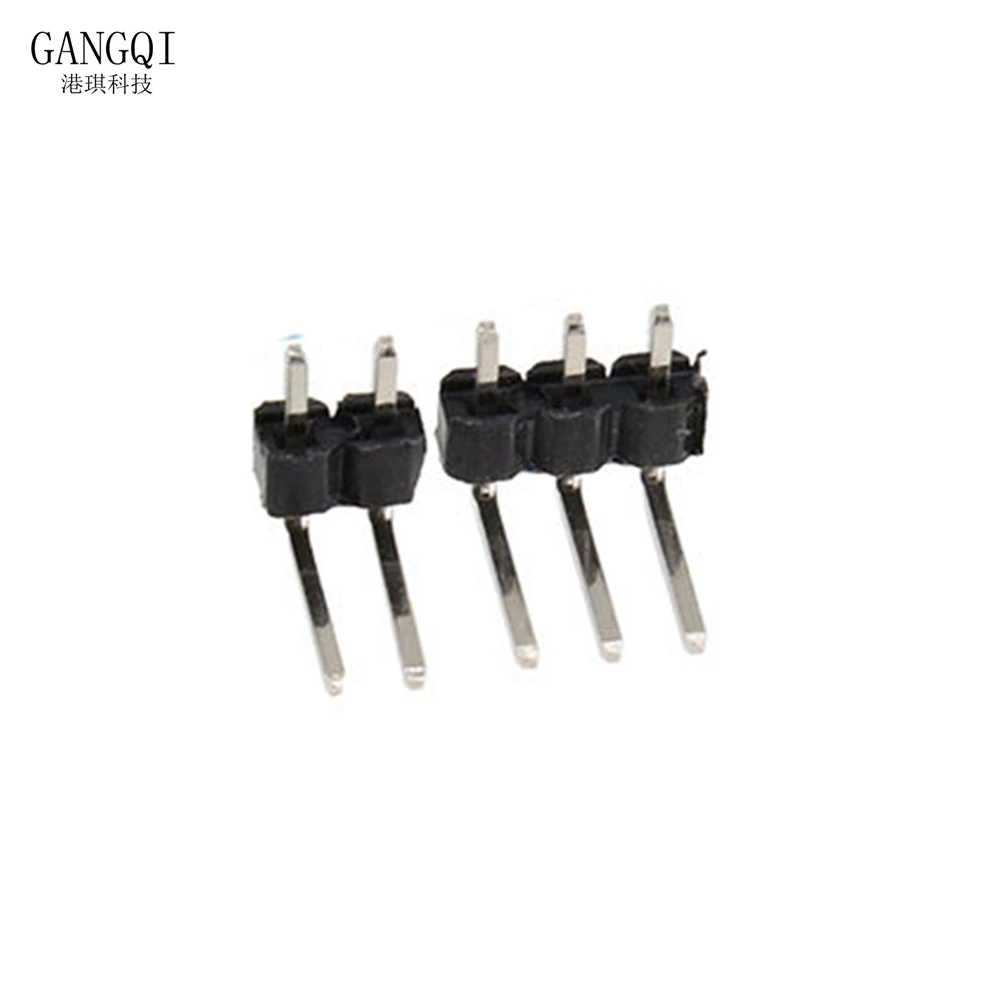 10PCS 2.54mm Single Row Right Angle PCB Board Copper Pin Header Connector Male Pinheader 1*3/4/10/12/15/40Pin for Arduino