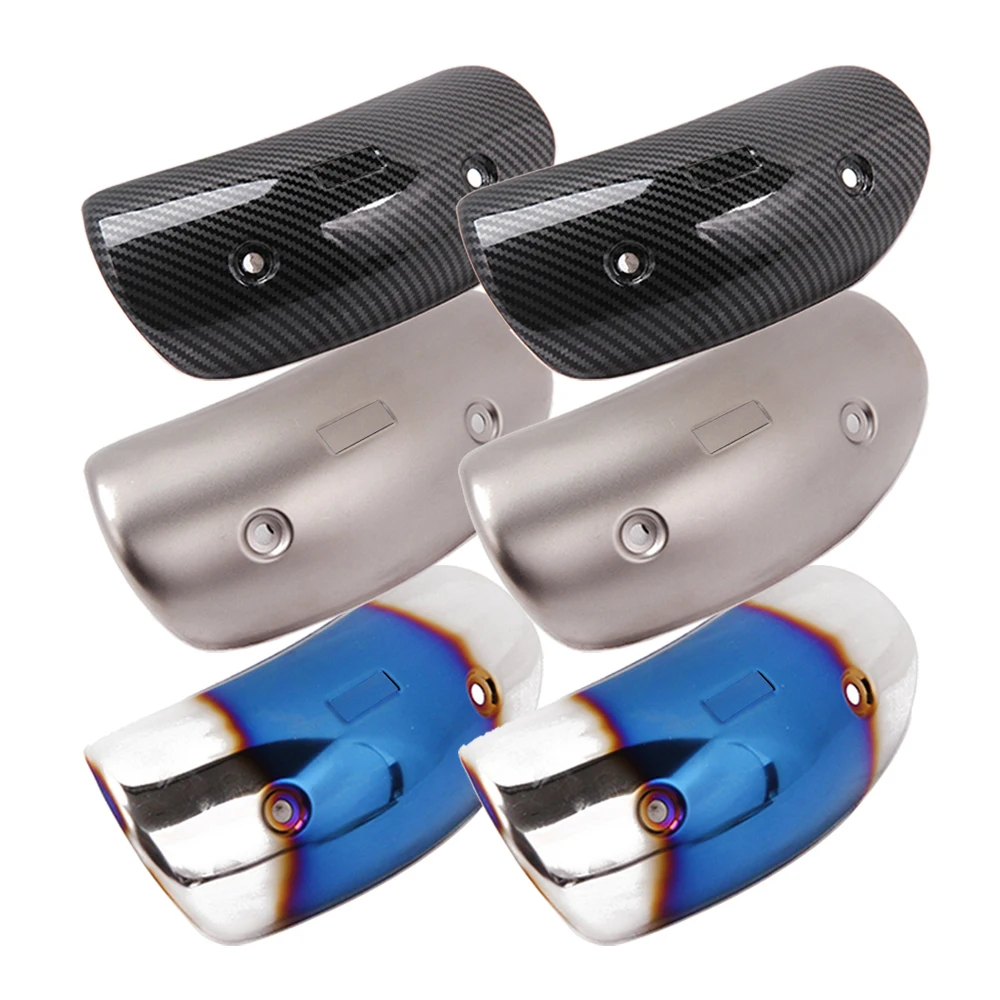 العالمي للدراجات النارية العادم Pipe الأنابيب الساق حامي الحرارة درع غطاء حماية الفولاذ المقاوم للصدأ ل Yoshimura AR SC AK النينجا 650 #1