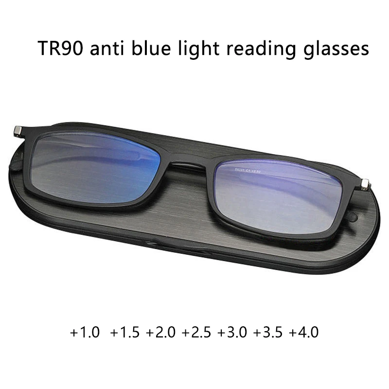 Ultra-thin Reading Glasses Women Men HD Anti Blue Light Presbyopic Glasses Metal Square Full Frame Diopter Eyewear +1.5 2.0