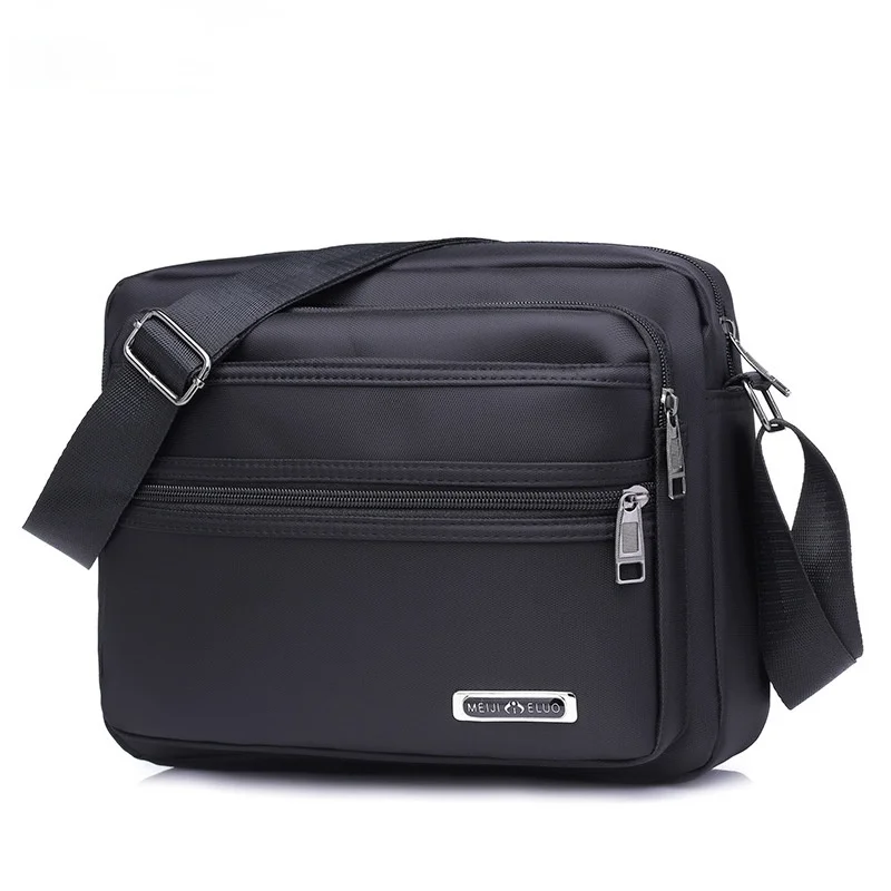 New Men's Shoulder Bag Korean Crossbody Bag Student Book Bag Men's Personal Bags Nylon Bag