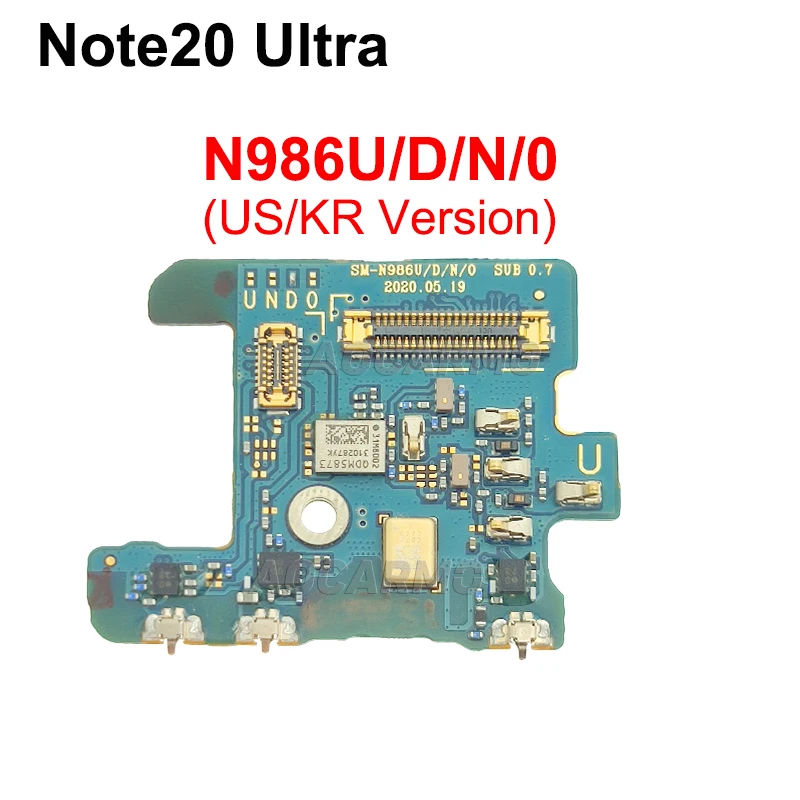 For Samsung Galaxy Note 20 Ultra Note20U N986U/D/N/0/B/BF/F Microphone Mic Board Charging Port Flex Cable Connector With IC