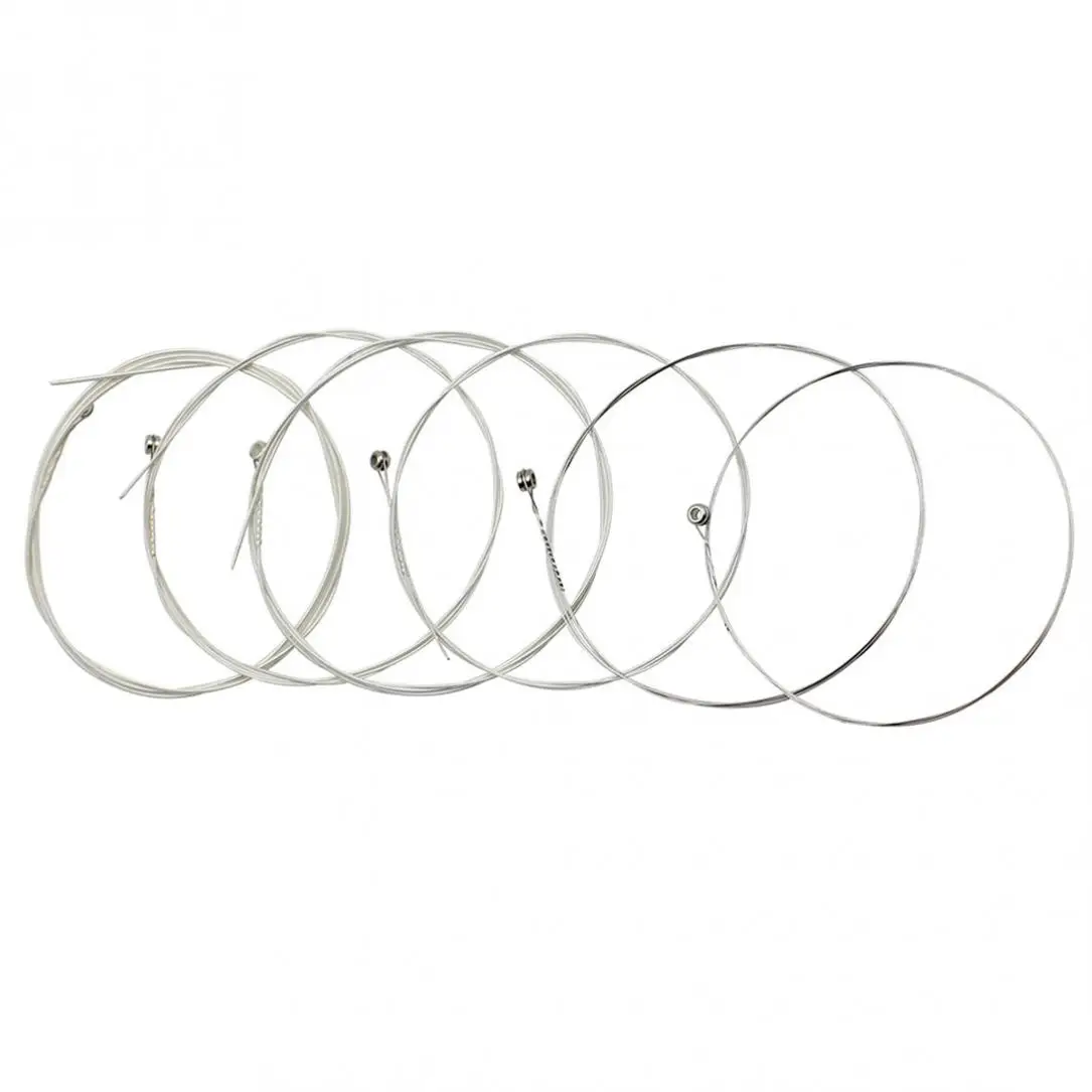 IRIN A104 Silver Plated Stainless Steel Music Instrument Strings Set Replacement for Acoustic Guitar 0.010-0.047 Inch Size