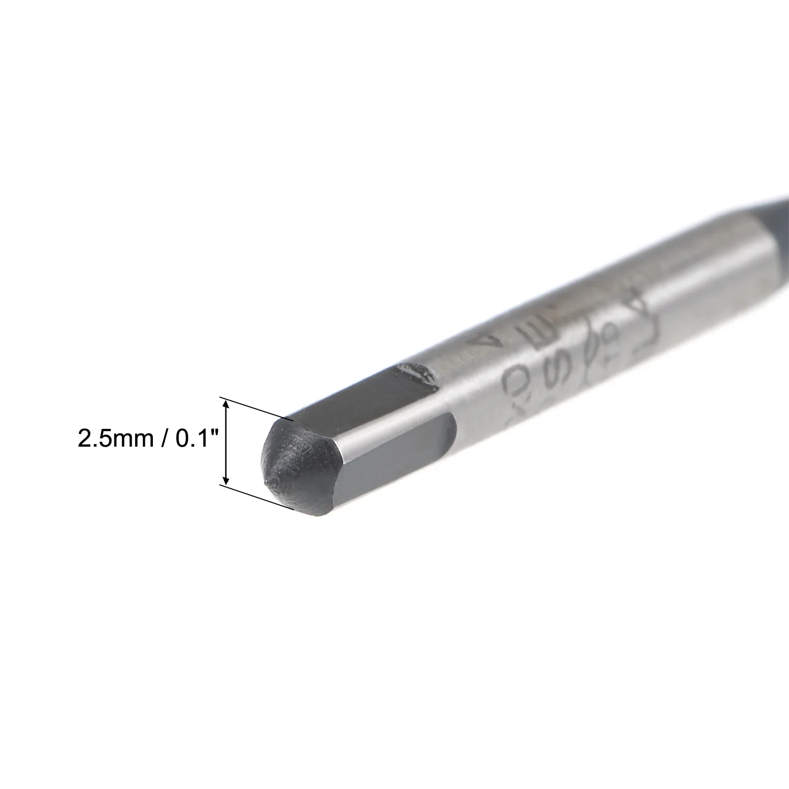 Uxcell M6 x 1.0 Spiral Flute Tap Metric Machine Thread Tap HSS Nitriding Coated
