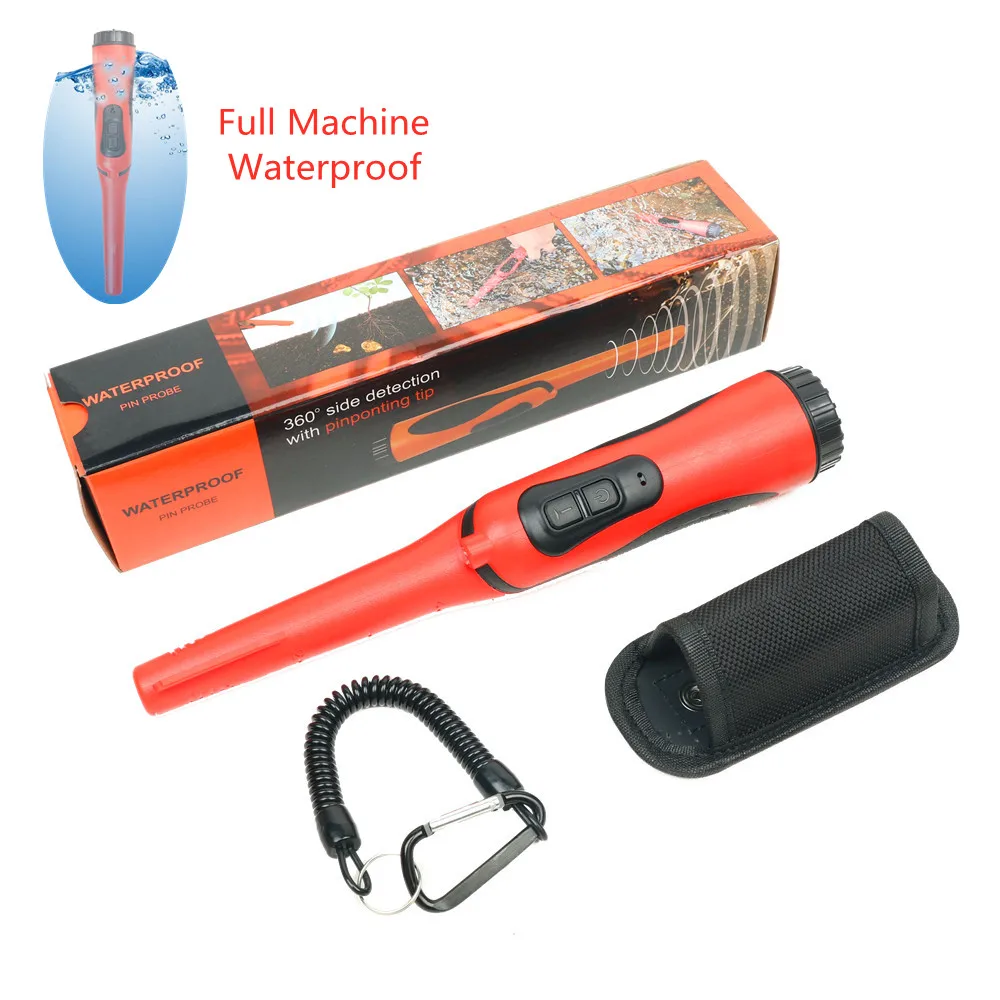 

Handheld Metal Detector Wholesale Professional Underground Gold Detector Helper Full Waterproof Pinpointer With 9v USB Battery