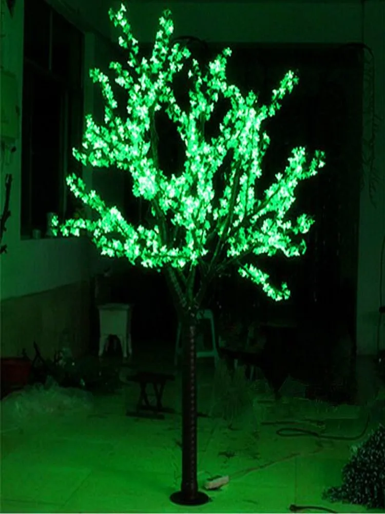 LED Artificial Cherry Blossom Tree Light Christmas Light 1,040pcs LED Bulbs 2m/6.5ft Height 110/220VAC Rainproof Outdoor Use Fre