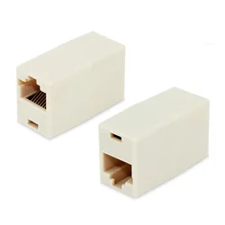 2pcs RJ45 Conector Female to Female Network Ethernet LAN Splitter Transfer Head RJ45 Adapter Coupler CAT5 Cat5e Modular Plug