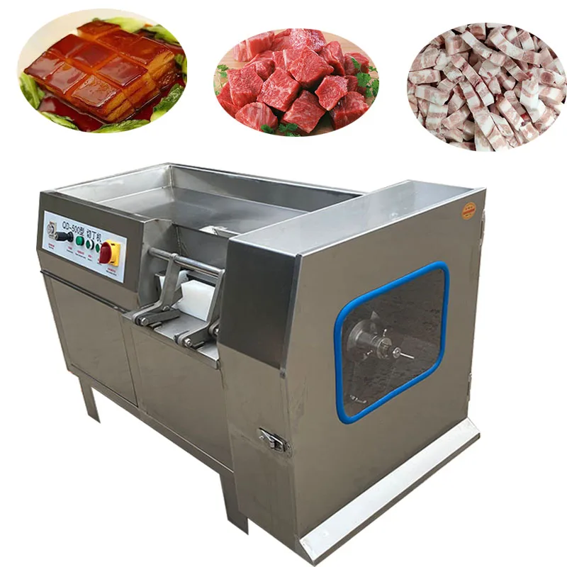 High-Yield Commercial Automatic Dicing Machine Stainless Steel Fresh Meat Dicing Machine Micro-Frozen Meat Dicing Machine 380V