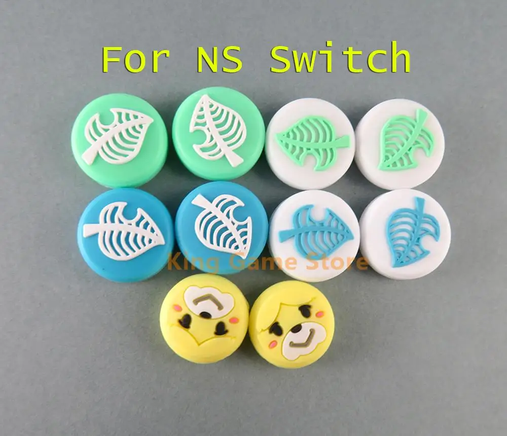 

100pcs/lot Cute Cartoon Silicone Analog Thumb Button Caps for NS Switch / Switch Lite Console Joystick Controller Sticks Cover