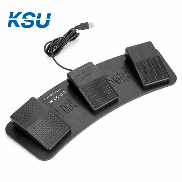 

USB Triple Foot Switch Control Key Customized Computer Keyboard mouse Action Pedal for Medical Devices Computers Office