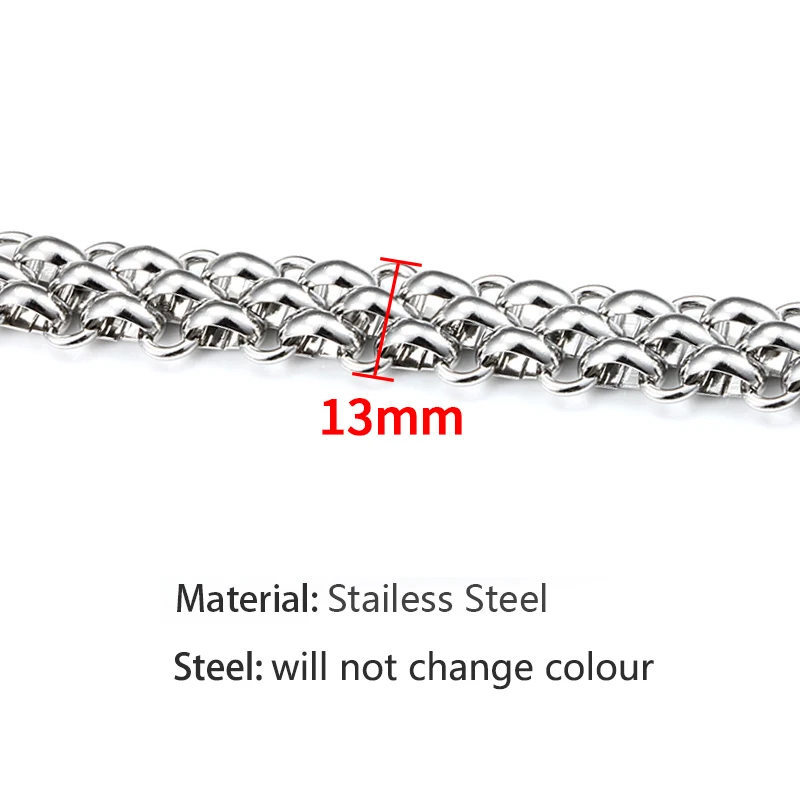 Big Stainless Steel Chain For Jewelry Making Heavy Chunky Necklace Bracelets Bangle Punk DIY Charm Handmade Supplies Wholesale