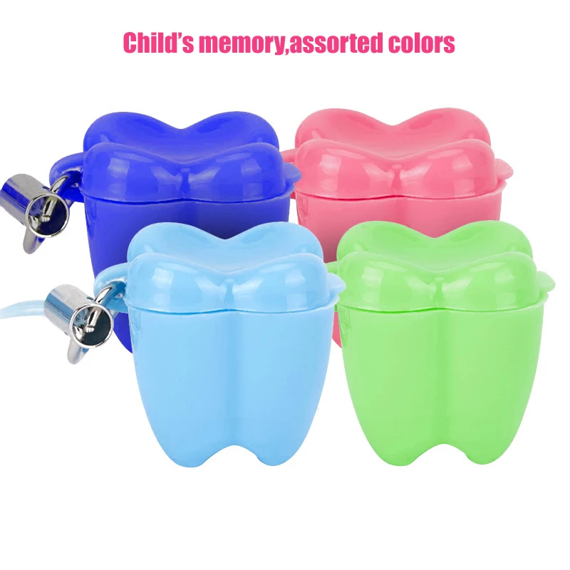 

5pcs Multicolor Milk Tooth Box baby tooth box Children's Dental case the Gift from tooth fairy