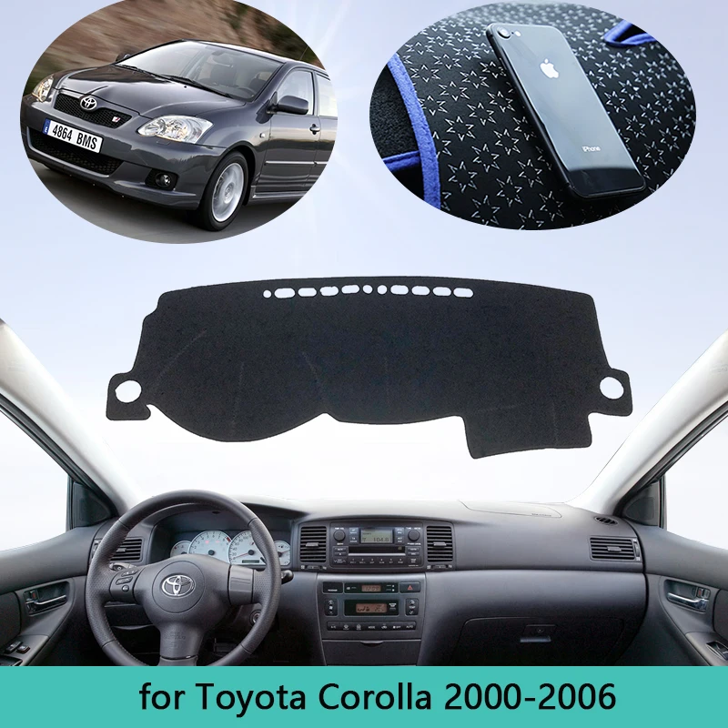 

for Toyota Corolla E120 E130 2000 2001 2002 2003 2004 2005 2006 Mat Dashboard Cover Accessories Pad Sunshade Dashmat Carpet Rug