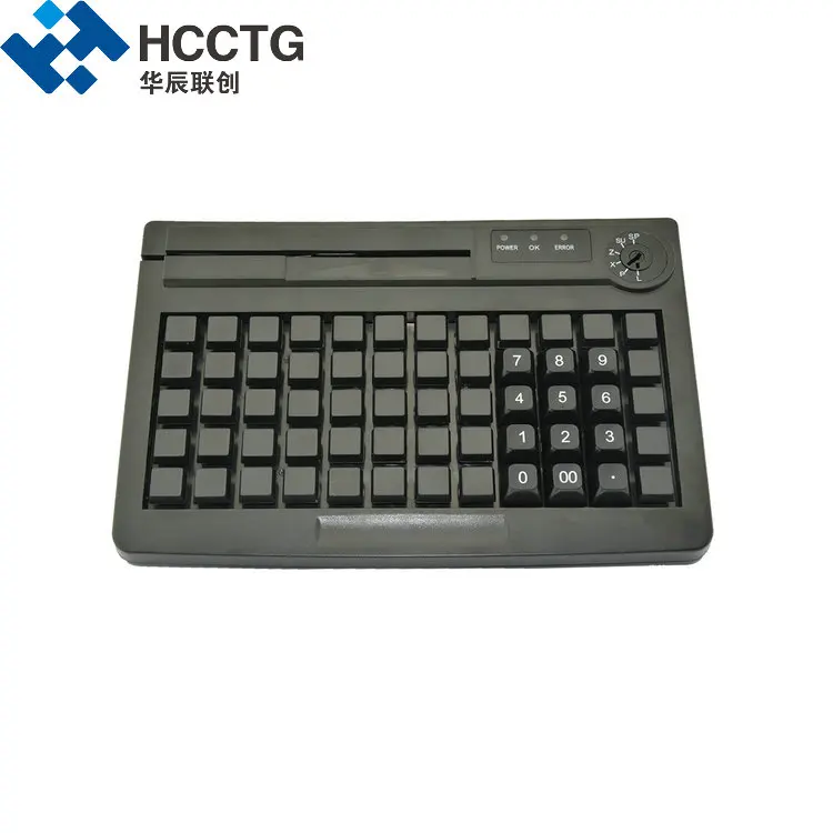 

60 Keys Programmable Membrane POS Keyboard with USB+PS/2 Interface (KB60M)