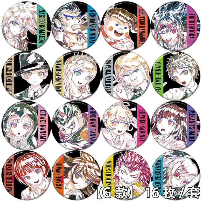 58mm Danganronpa: Trigger Happy Havoc Makoto taeko Kyouko badge G Brooch Pins