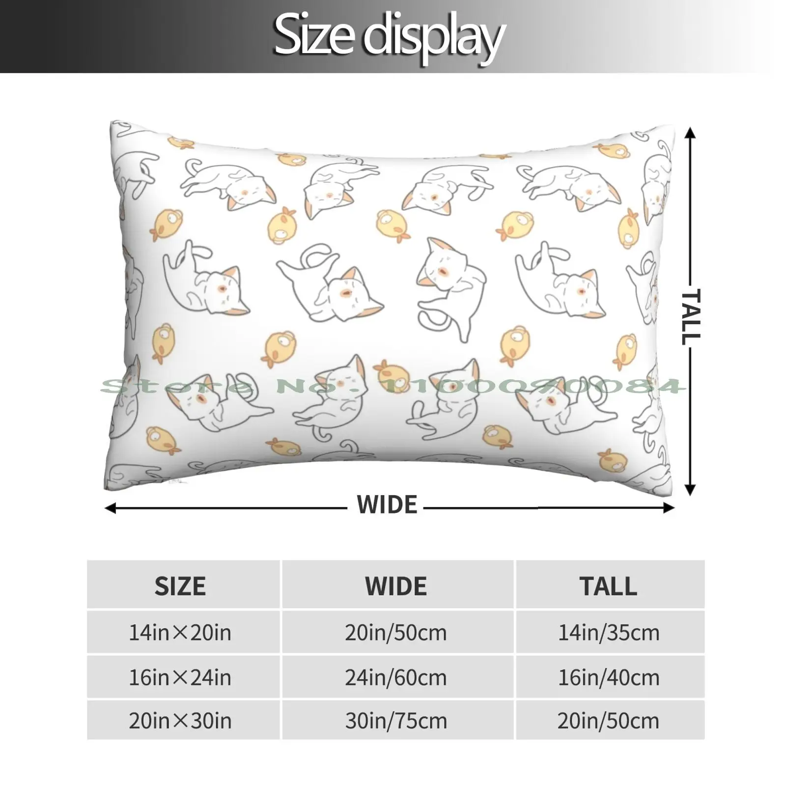 Cute Kittens And Fish Pattern Pillow Case 20x30 50*75 Sofa Bedroom Gr Gazoo Racing Gr Gazoo Racing V Iv 2jzgte 2 Jz Jdm Cars