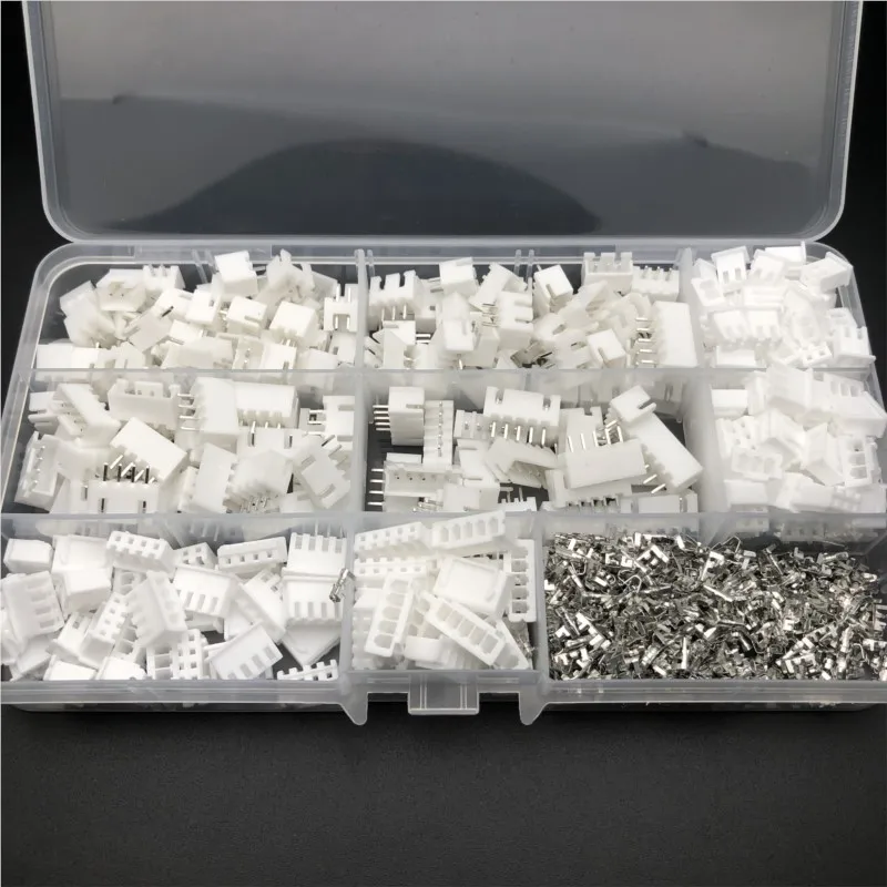 720Pcs xh2.54 2.5mm 2/3/4/5 Pin Housing Male Female Pin Head Connector Adapter Plug Set Perfectly Compatible JST-XHP