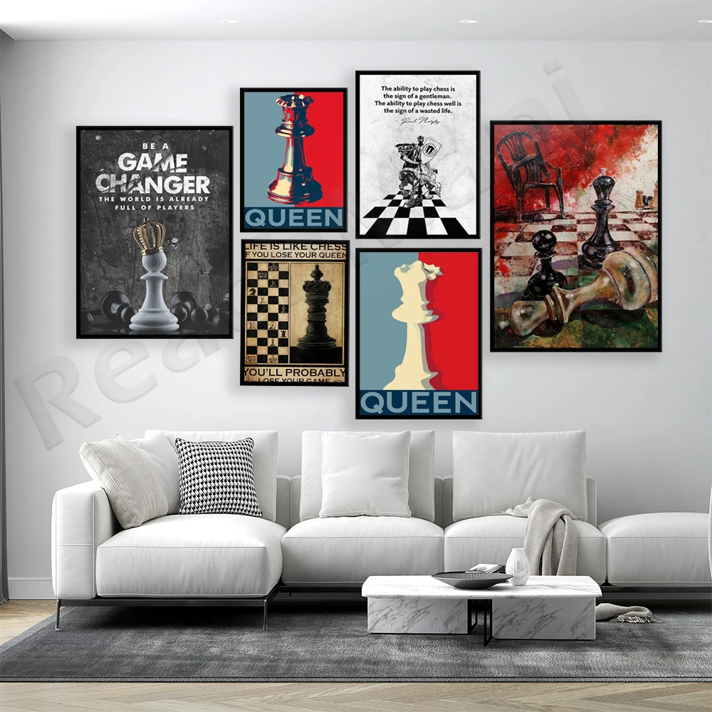 Life is like chess, if you lose the queen, you lose the game poster, chess queen print, king board game poster