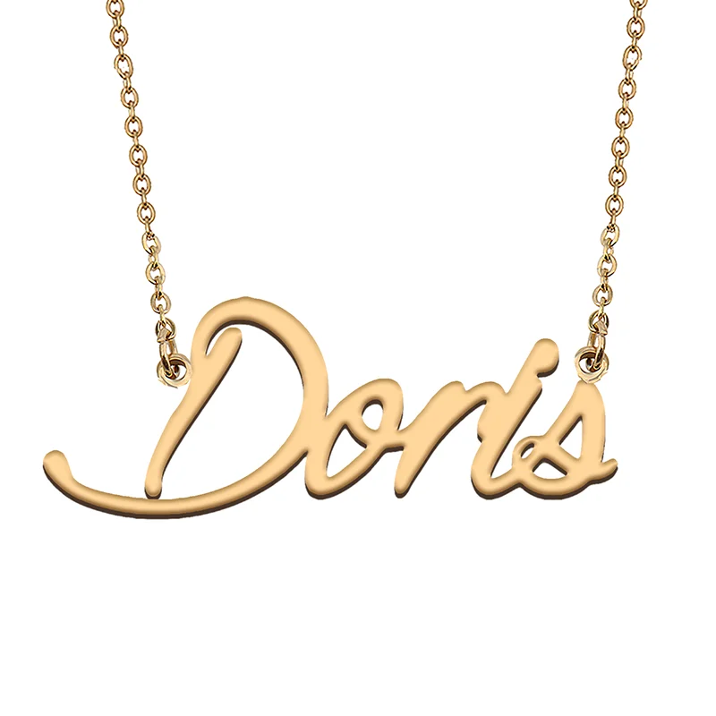 

Doris Custom Name Necklace Customized Pendant Choker Personalized Jewelry Gift for Women Girls Friend Christmas Present