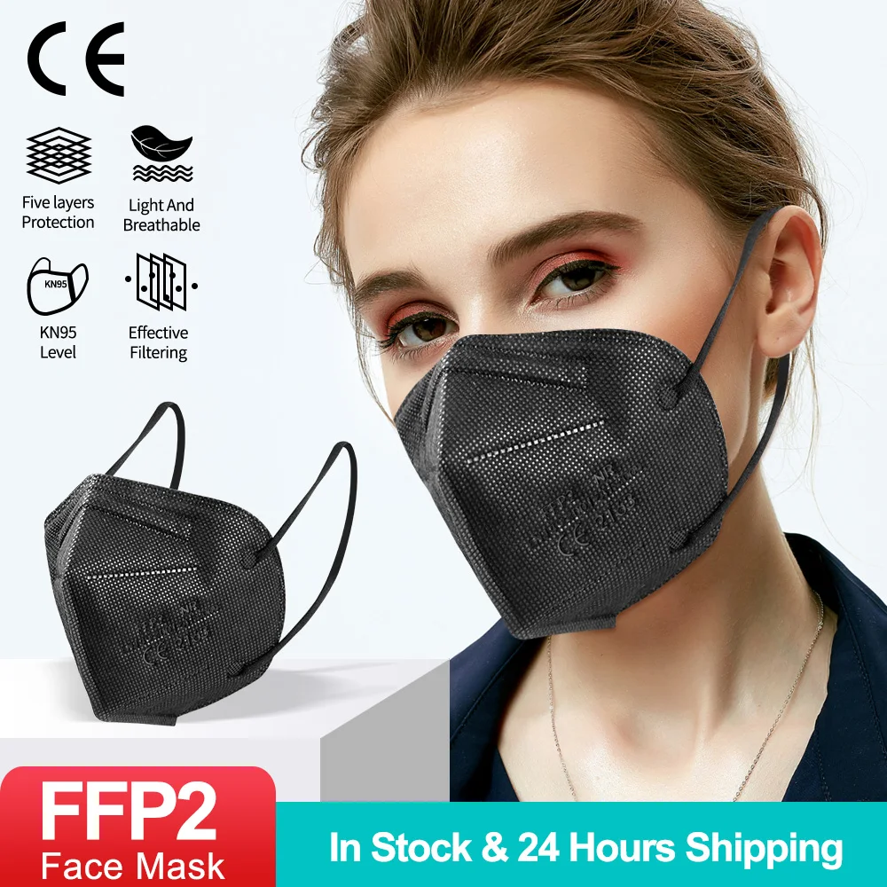 5-100pcs ffp2mask ce kn95 masks 5layers adult protect face mask kn95 certificadas ffpp2 mask masque mascarillas ffp2reutilizable